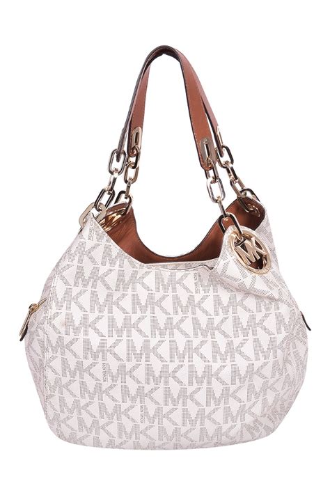 macys large michael kors monagram fulton|Michael Kors Fulton Large Hobo .